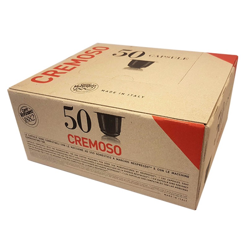 100 capsule caffè VERGNANO CREMOSO Compatibile Nespresso